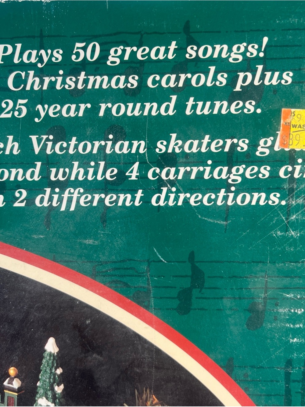 Vintage 1996 Mr Christmas Holiday in Motion animated ice skaters - Picture 3 of 16